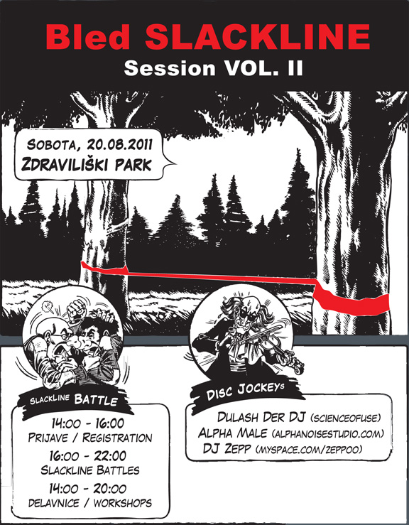 Bled Slackline Session Vol.2 - sponzor Evilhair